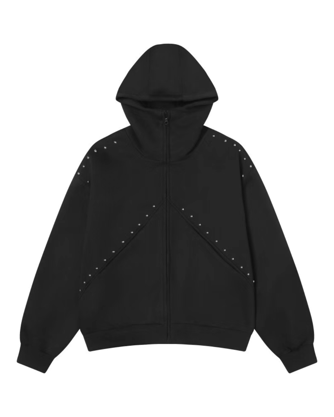 Ear Hood Long Sleeve Zip Hoodie BLB0031