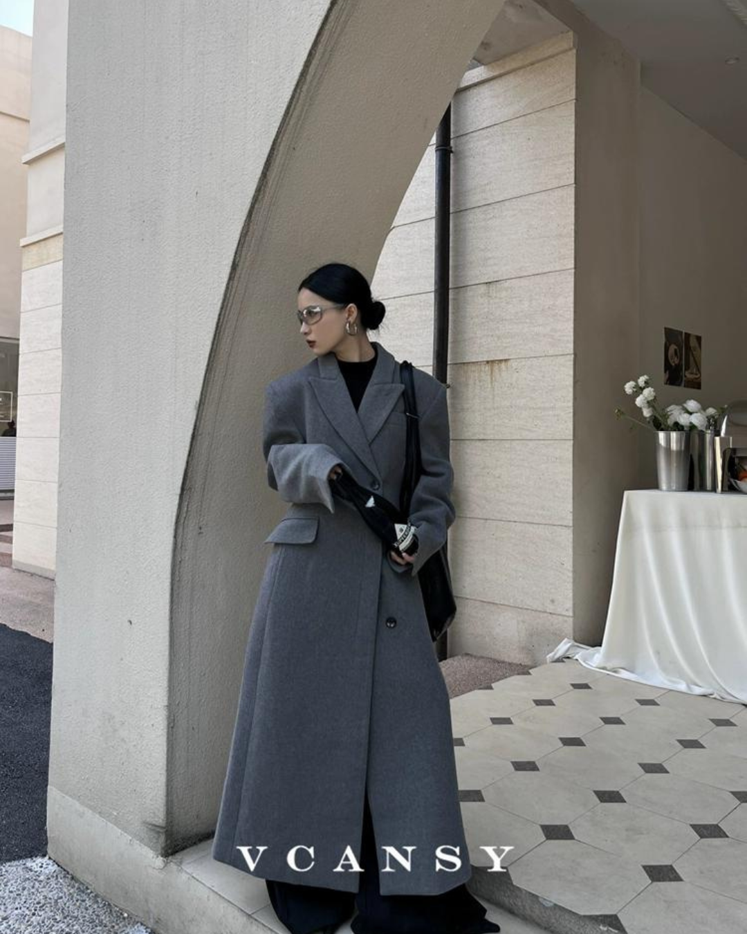 Formal Wool Long Coat VCY0030