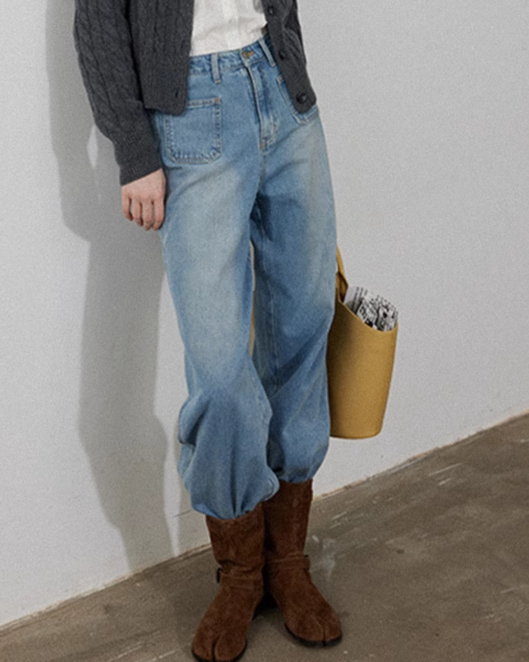 Light Blue Wide Denim Pants LFC0020