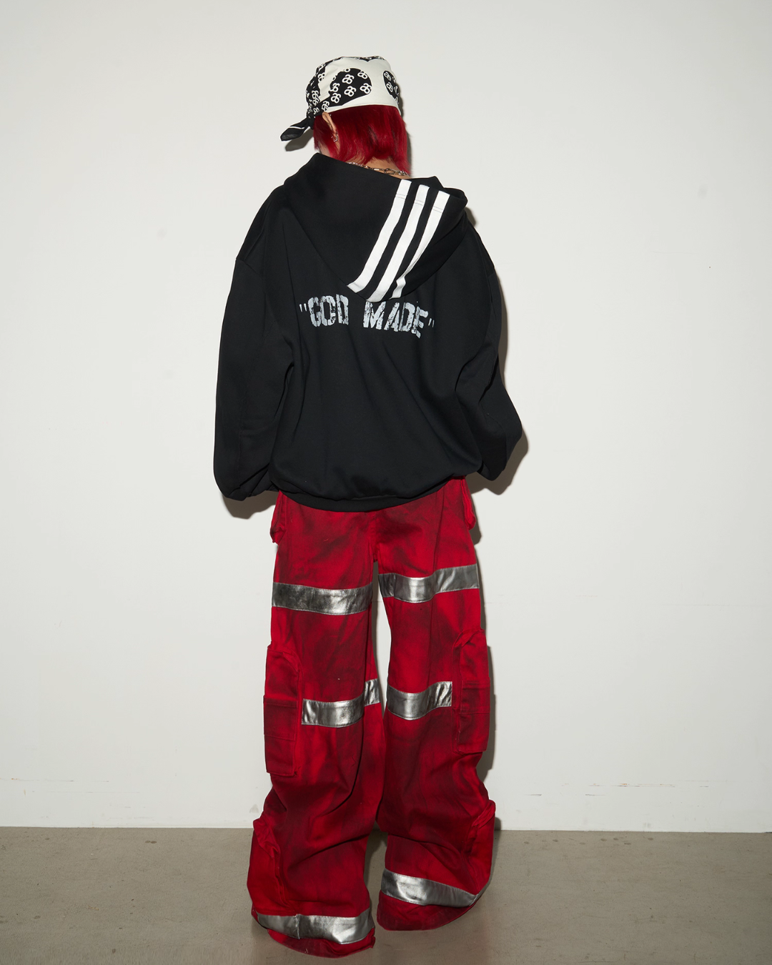 Three Stripes Hood Oversize Top MCY0009