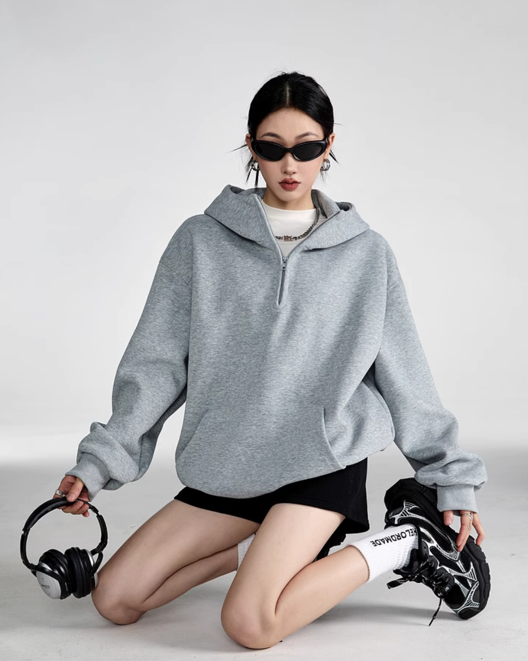 Half Zip Sweat Tops ICM0059