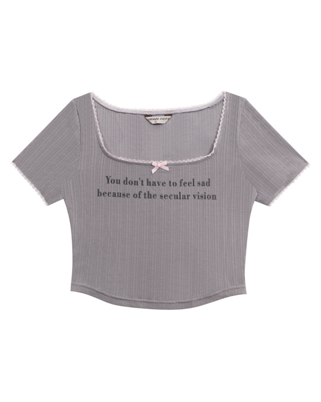 Square Color Short Tops ZZF0180
