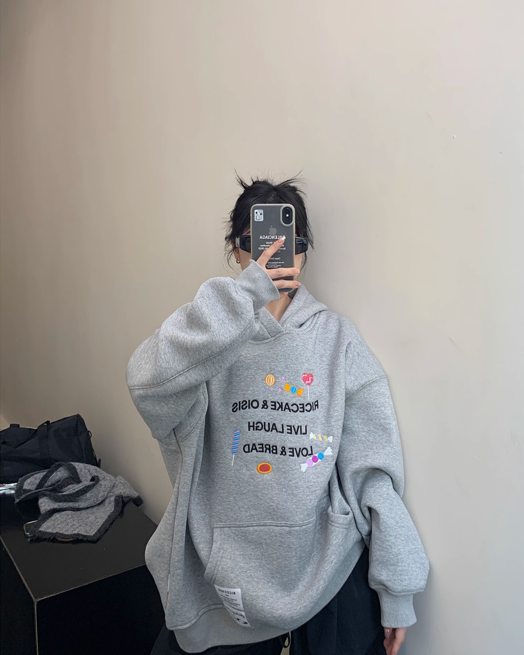 Sweets Embroidery Pullover Hoodie YLS0608