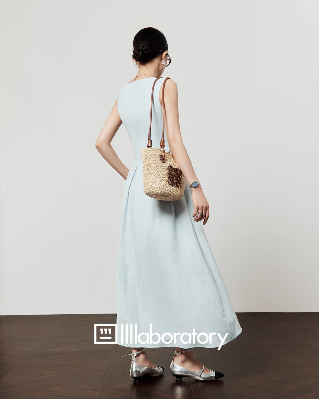 Light Blue Vest Dress LLA0446