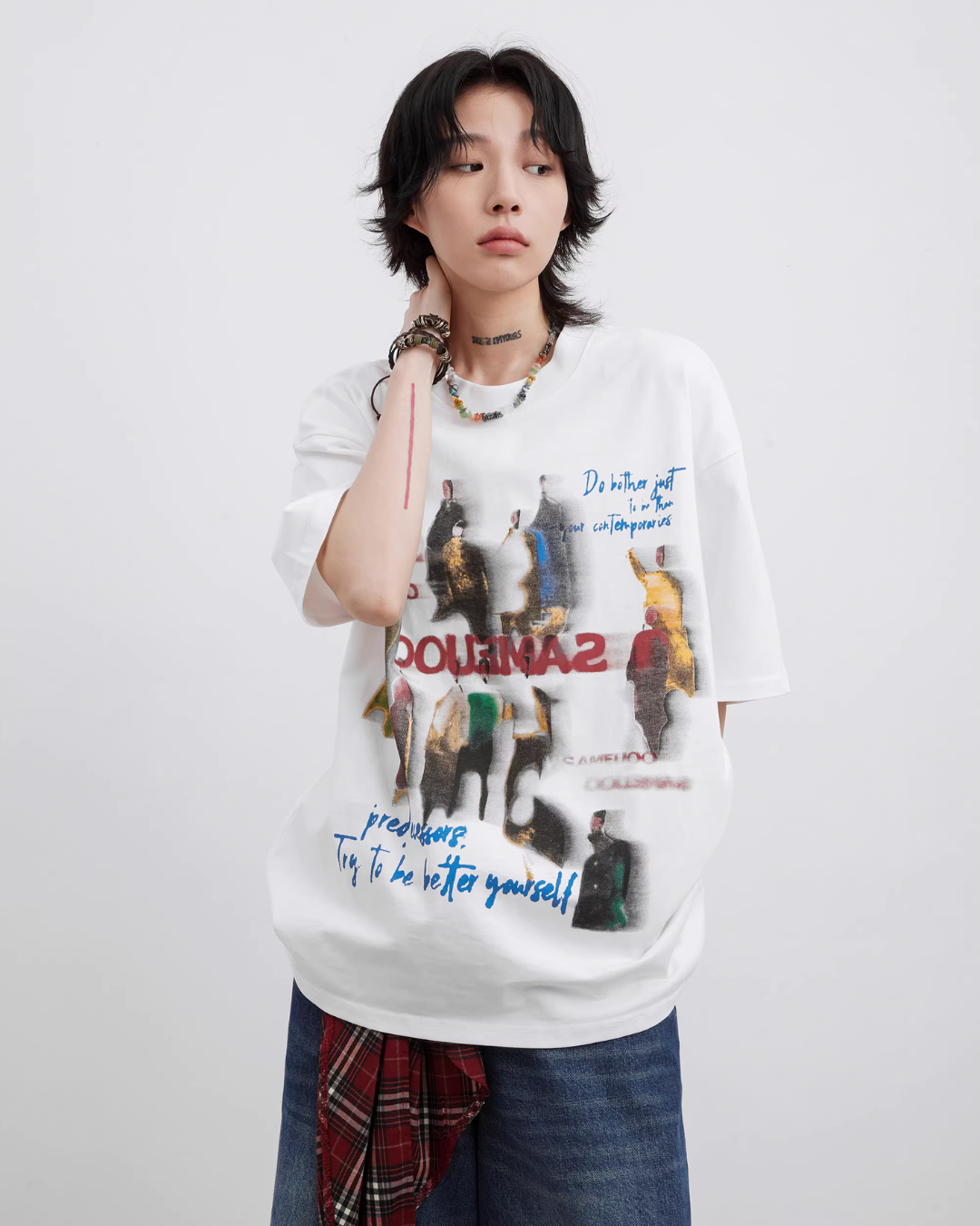 Retro Print Loose T-Shirt FRC0001