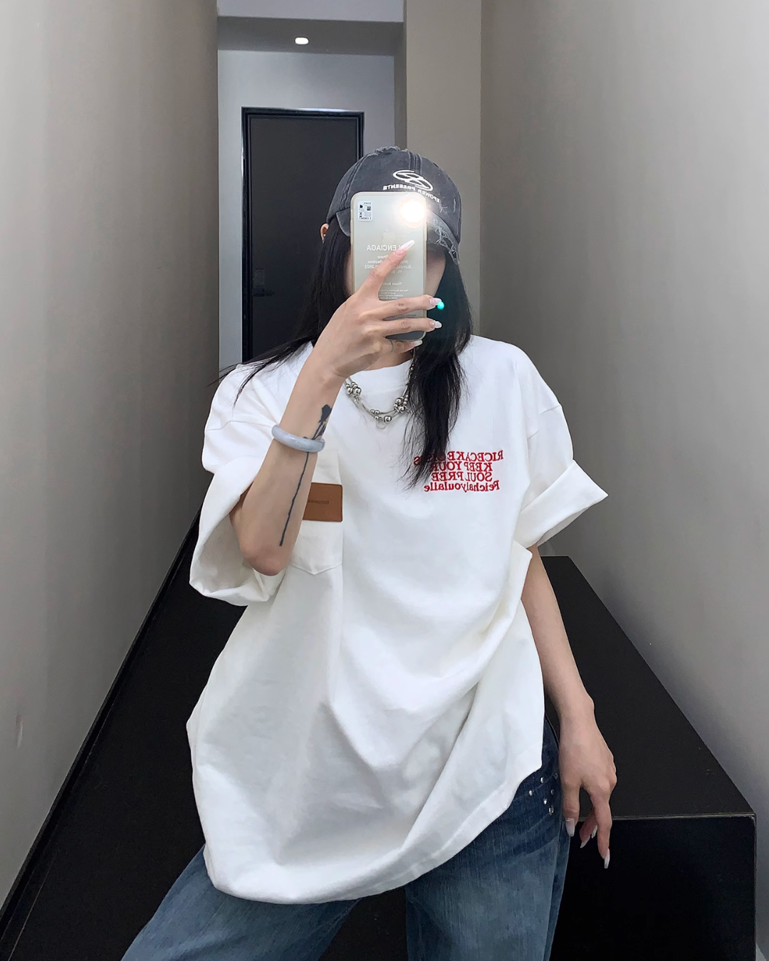 Print Short Sleeve Retro T-Shirt YLS0842