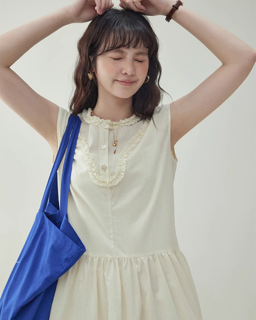 Cotton Long Dress AMU0017