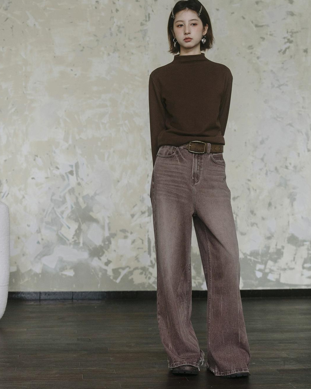Vintage Wide Straight Pants pcl0007