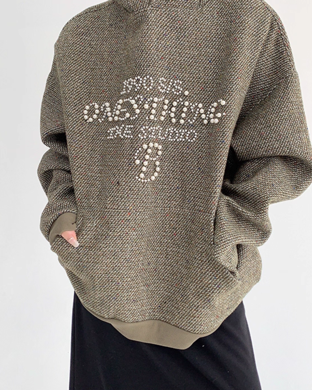 Pearl Logo Loose Hoodie YLS0955