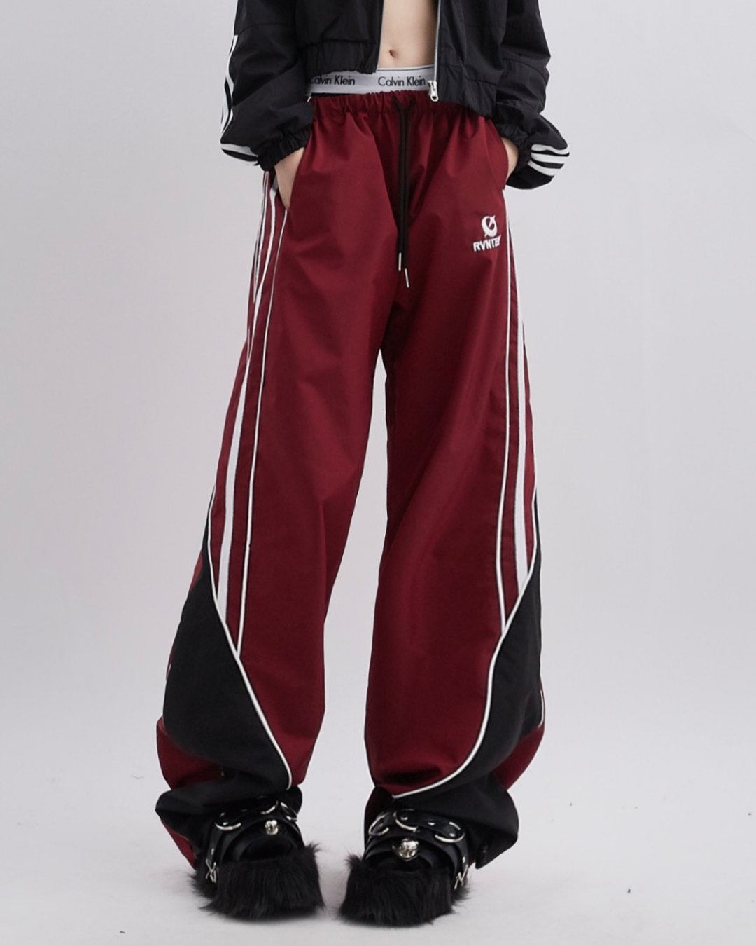 Retro side stripe pants hotsell