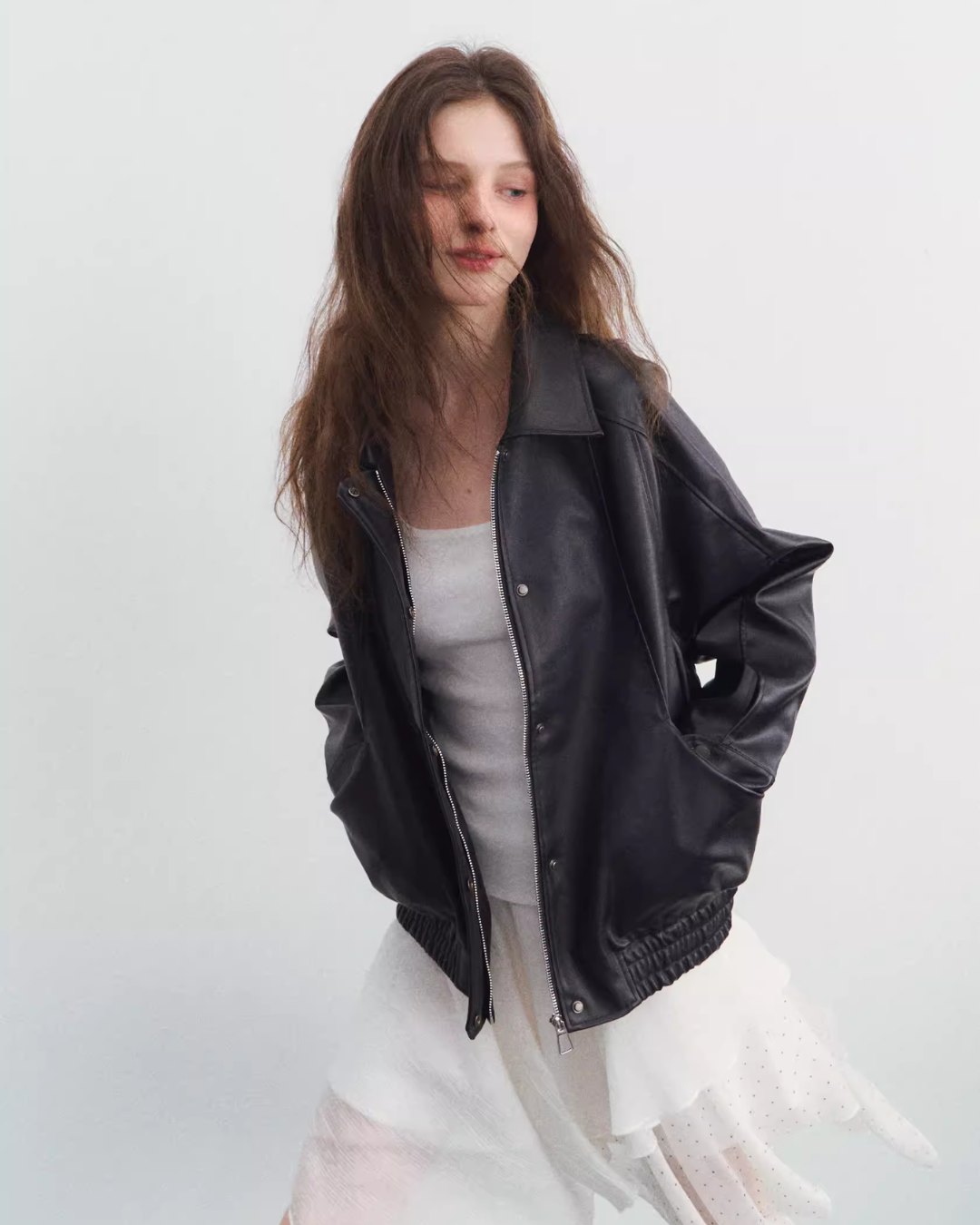 Moist Leather Jacket SPY0028