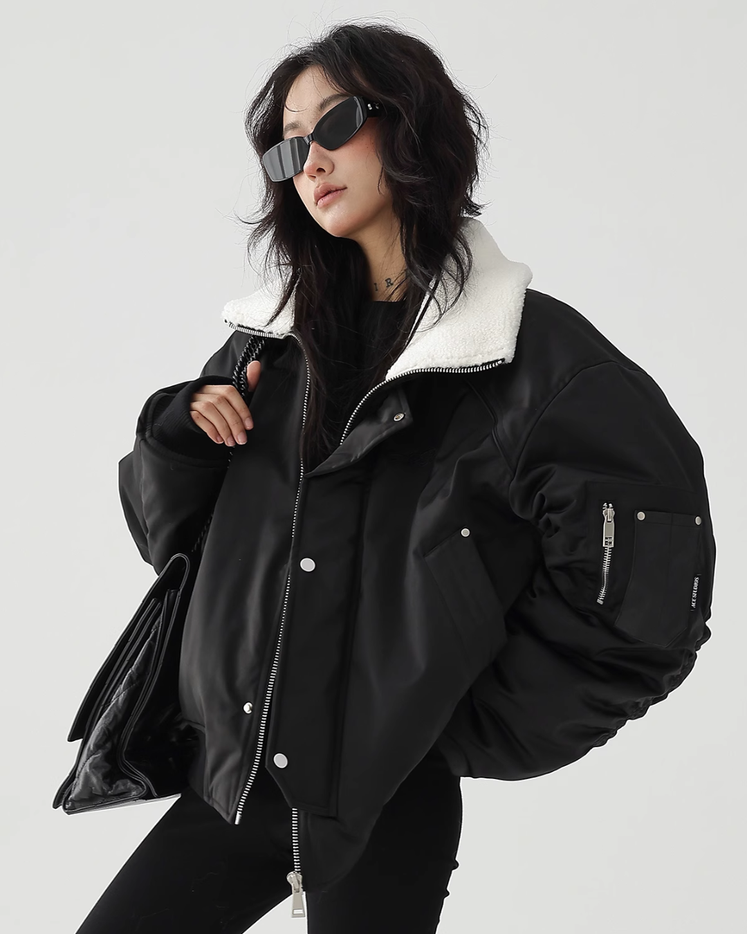 Fur Bomber Jacket ACS0186