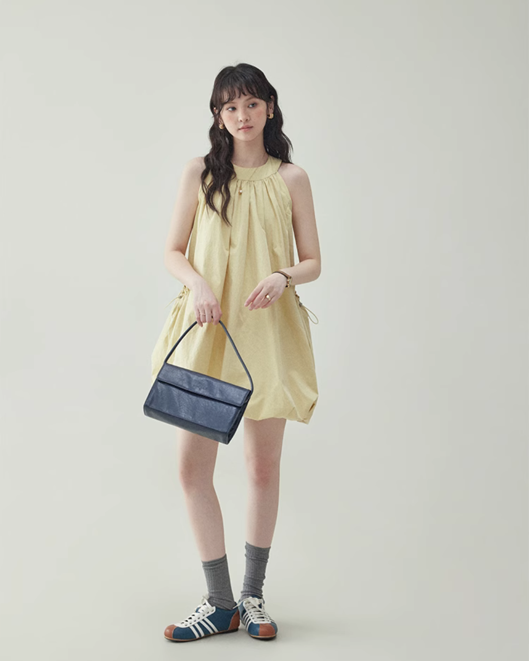 Sleeveless Balloon Silhouette Dress AMU0002