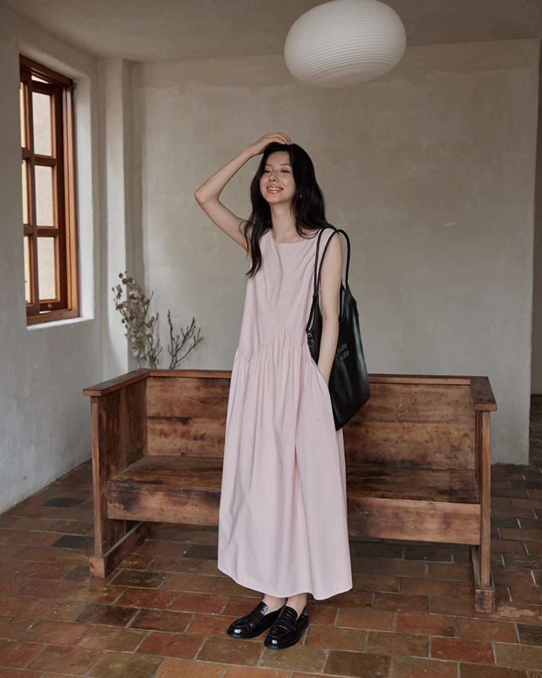 Asymmetrical Cotton Long Dress SMS0008