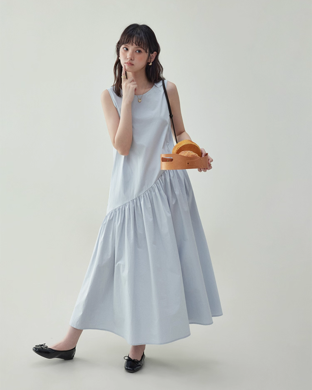 Asymmetrical Sleeveless Dress AMU0024
