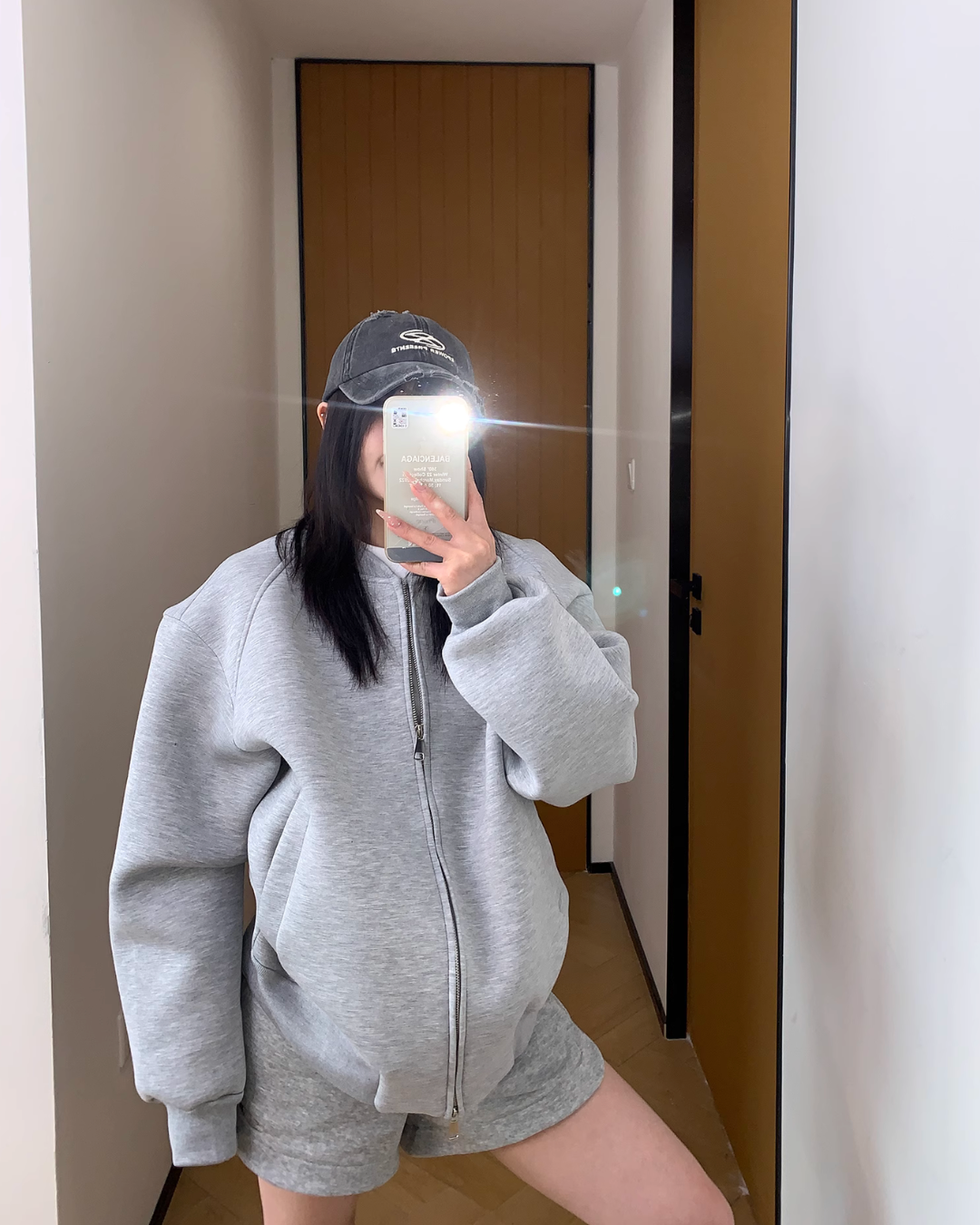 No Collar Zip Sweat Jacket YLS0833