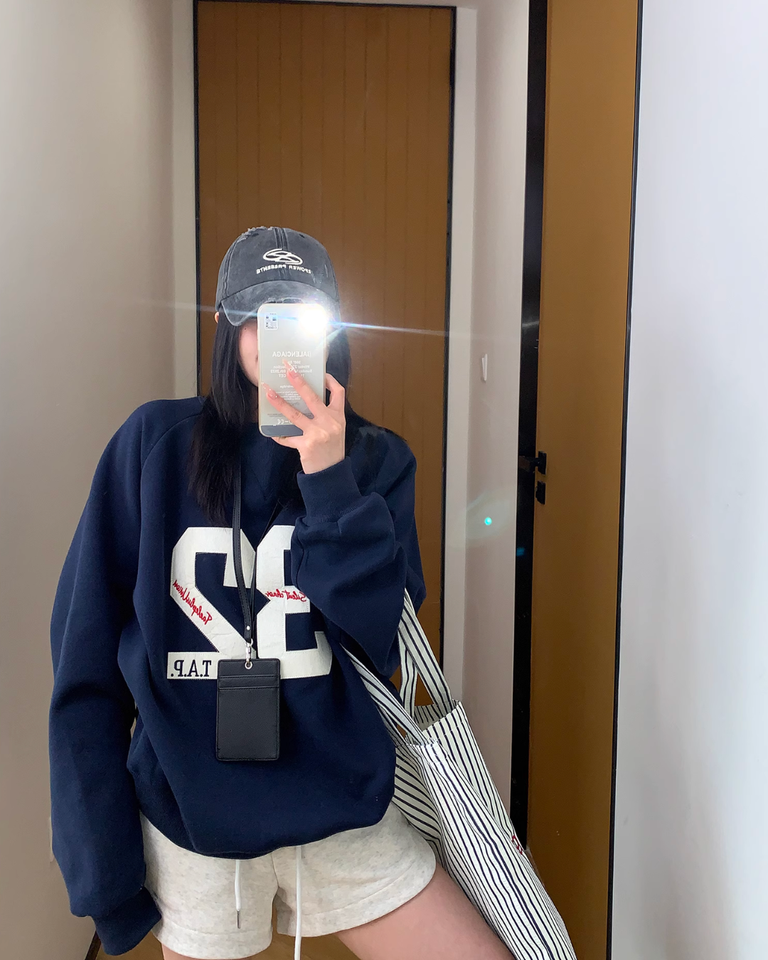 Number Logo Sweat Top YLS0827