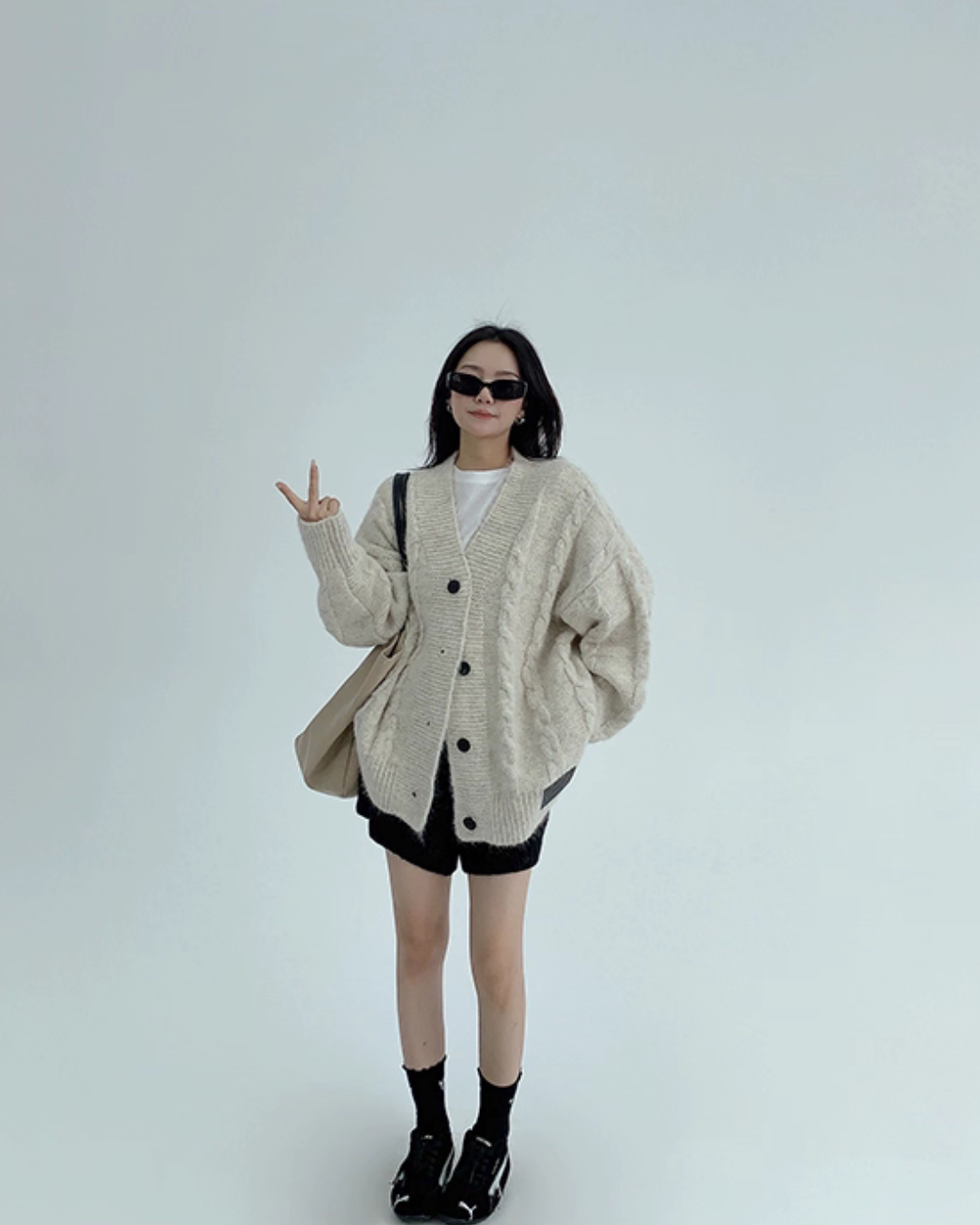 Cable Knit Cardigan YLS0961