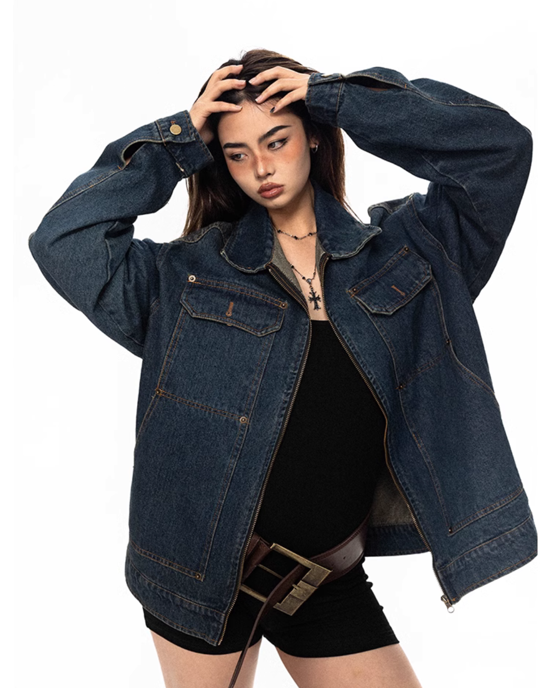 Vintage Gradient Denim Jacket BLB0005