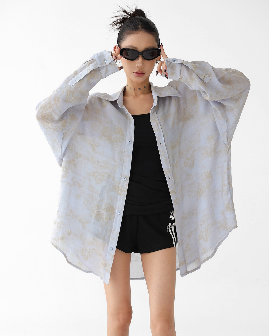 Vintage Gradient Long Sleeve Shirt ACS0263