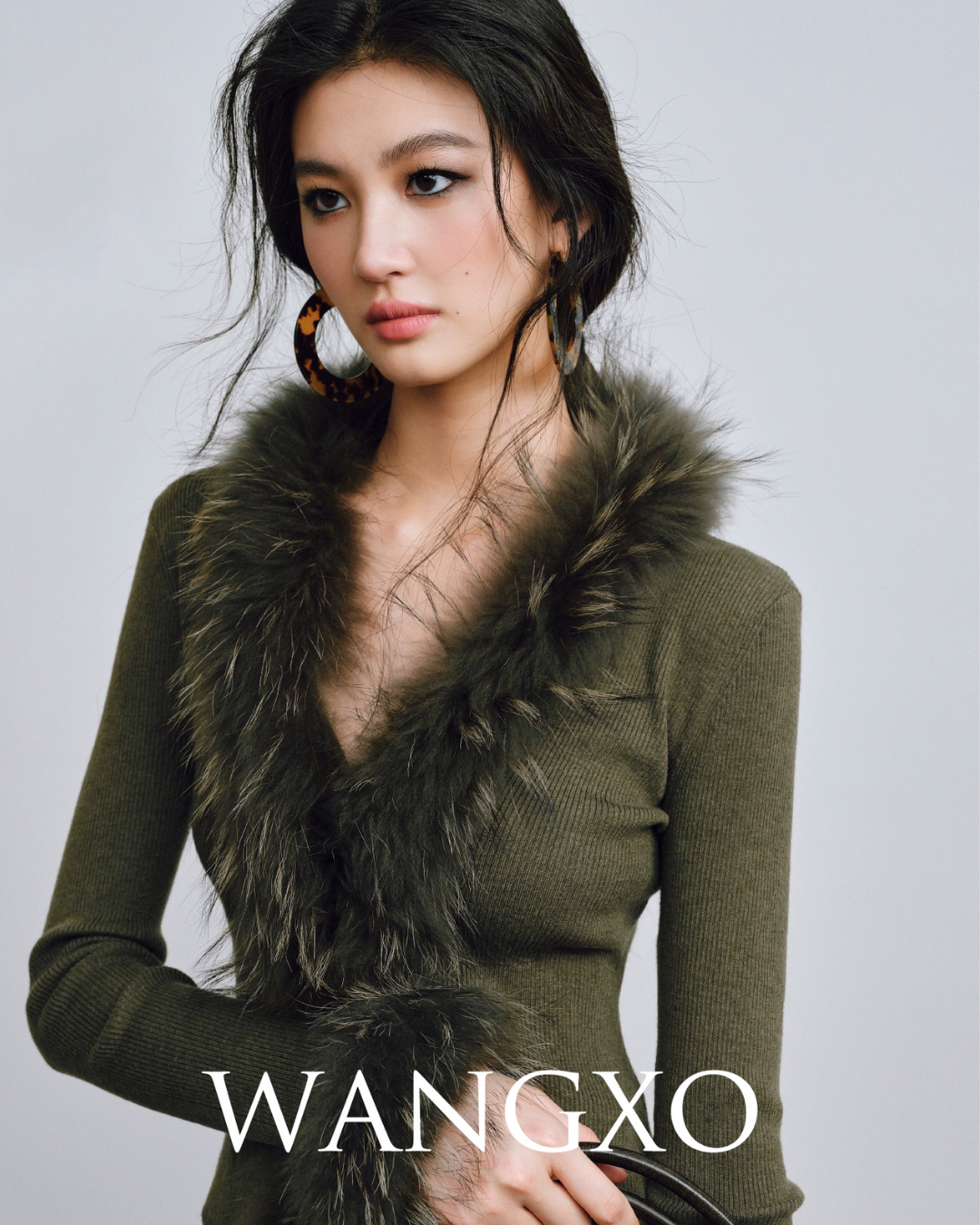 Fur Slim Fit Knitt Sweater WNG0004
