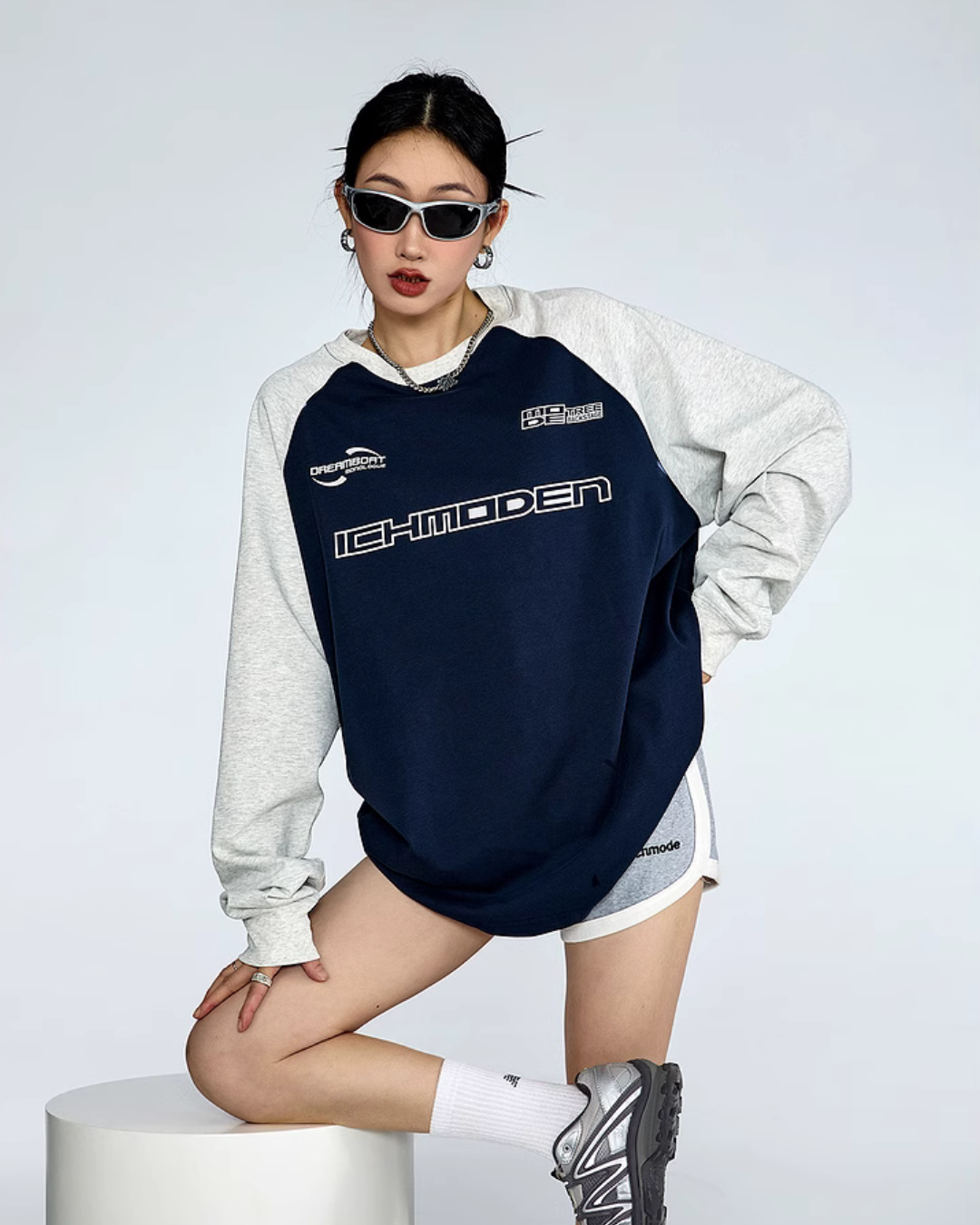 Logo Raglan Long Sleeve T-Shirt ICM0061
