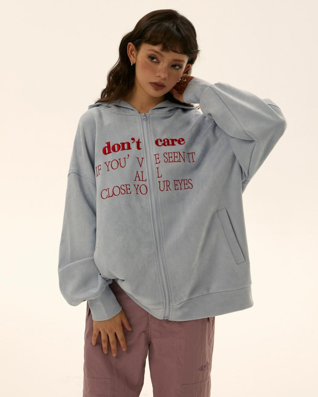 Street Loose Zip Hoodie EZK0010