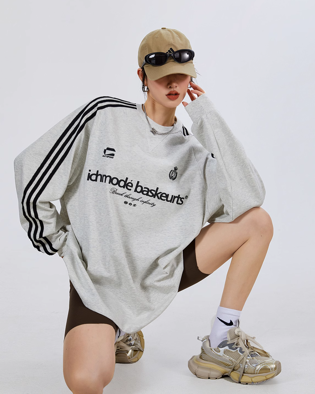 Logo Raglan Long Sleeve T-Shirt ICM0061