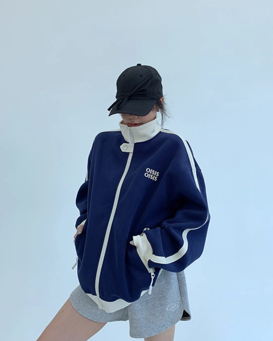 Stand Neck Track Jacket YLS0888