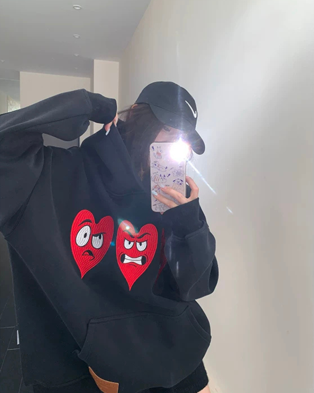 Heart Cartoon Hoodie YLS1073