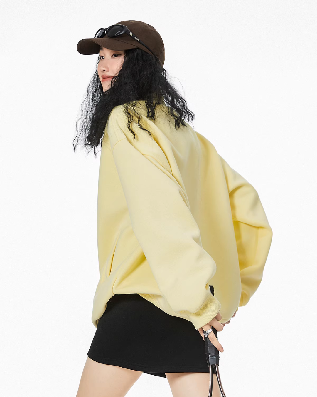 Half Zip Sweat Tops ICM0074