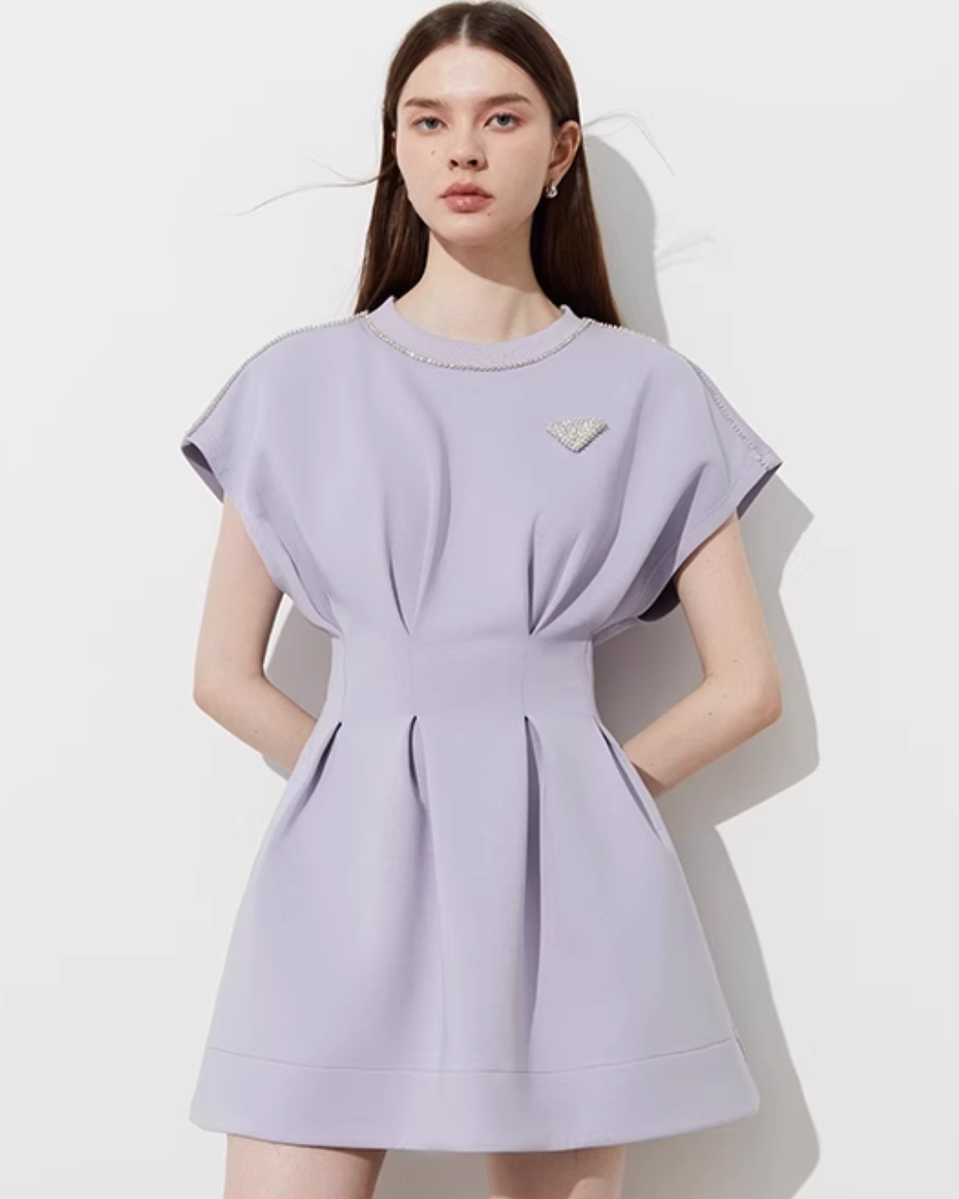 Slim Waist Sweat Dress DPY0001