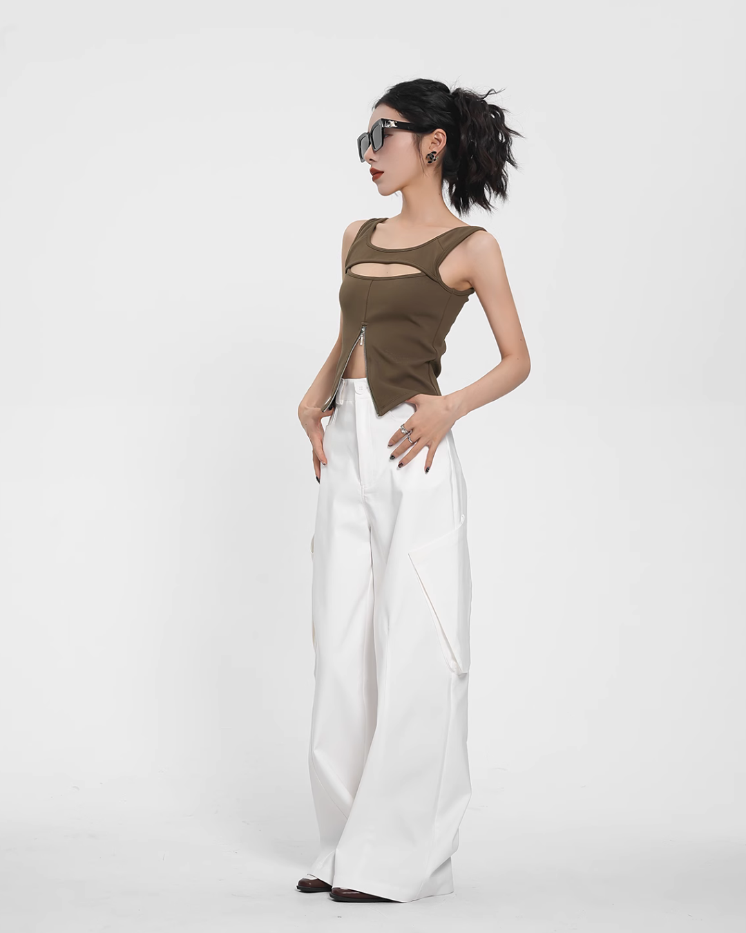 Wide Cargo Pants SRS0297