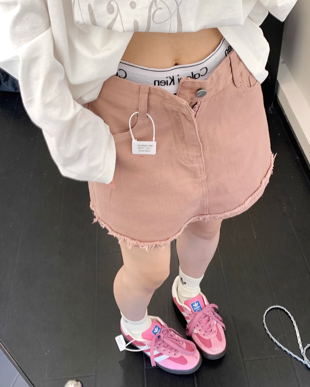 Fringed Denim Mini Shorts YLS0324