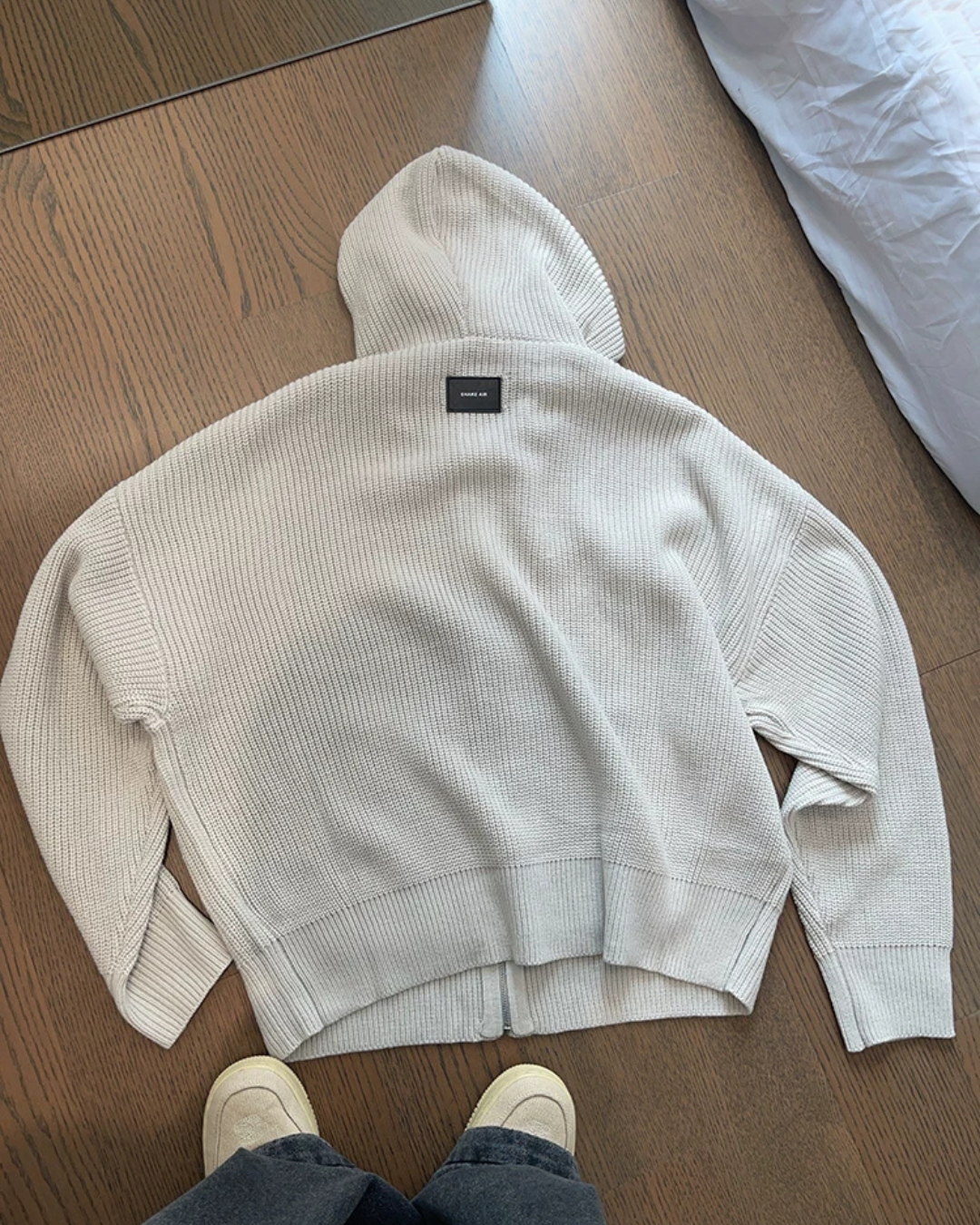 Zip-Up Knit Hoodie DAZ0007
