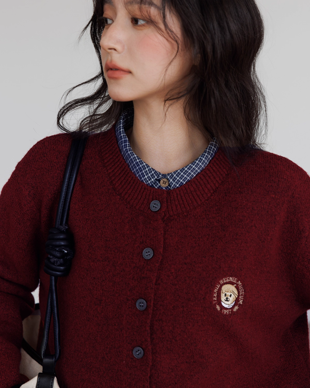 Round Neck Long Sleeve Knit Cardigan VAS0139