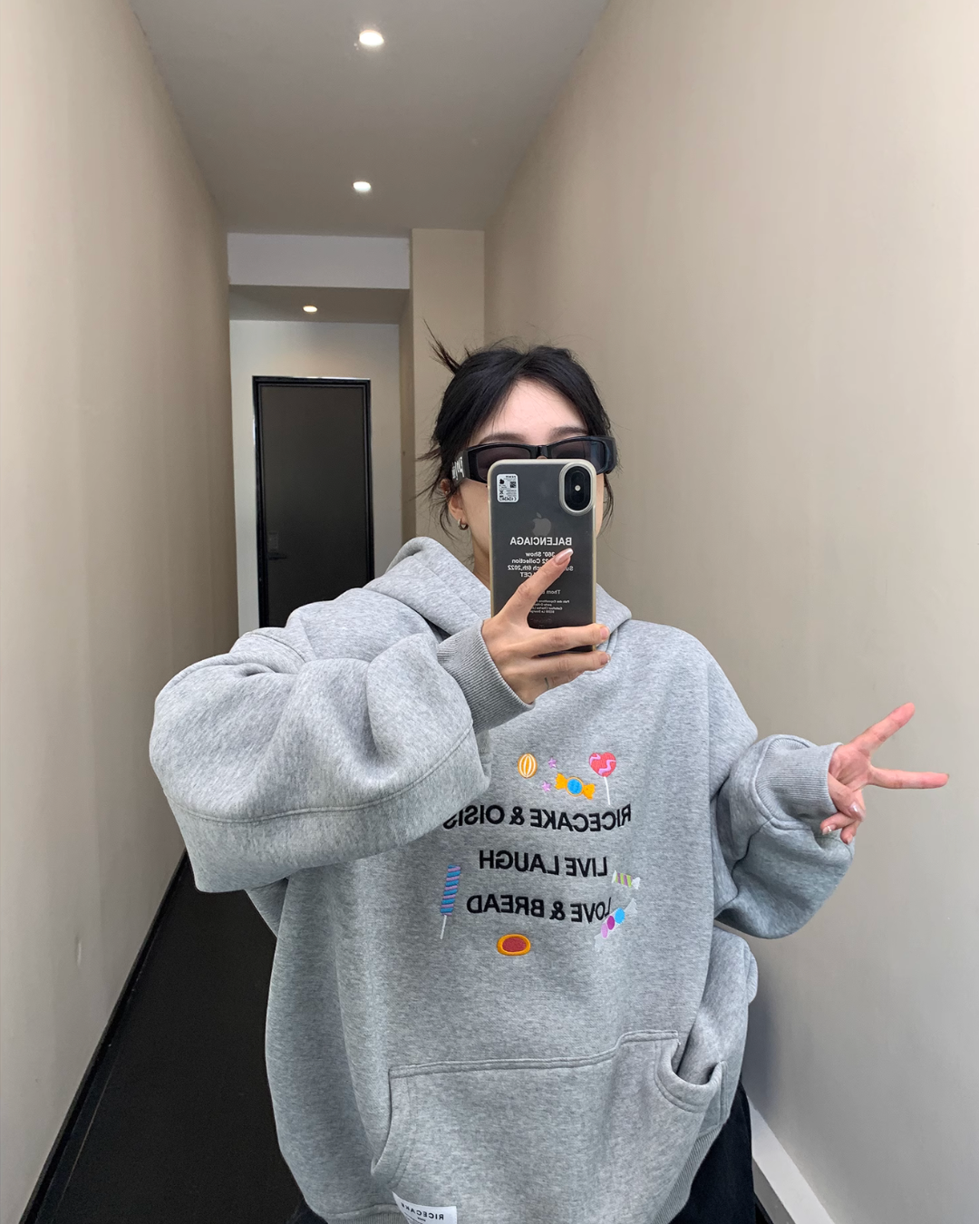 Sweets Embroidery Pullover Hoodie YLS0608