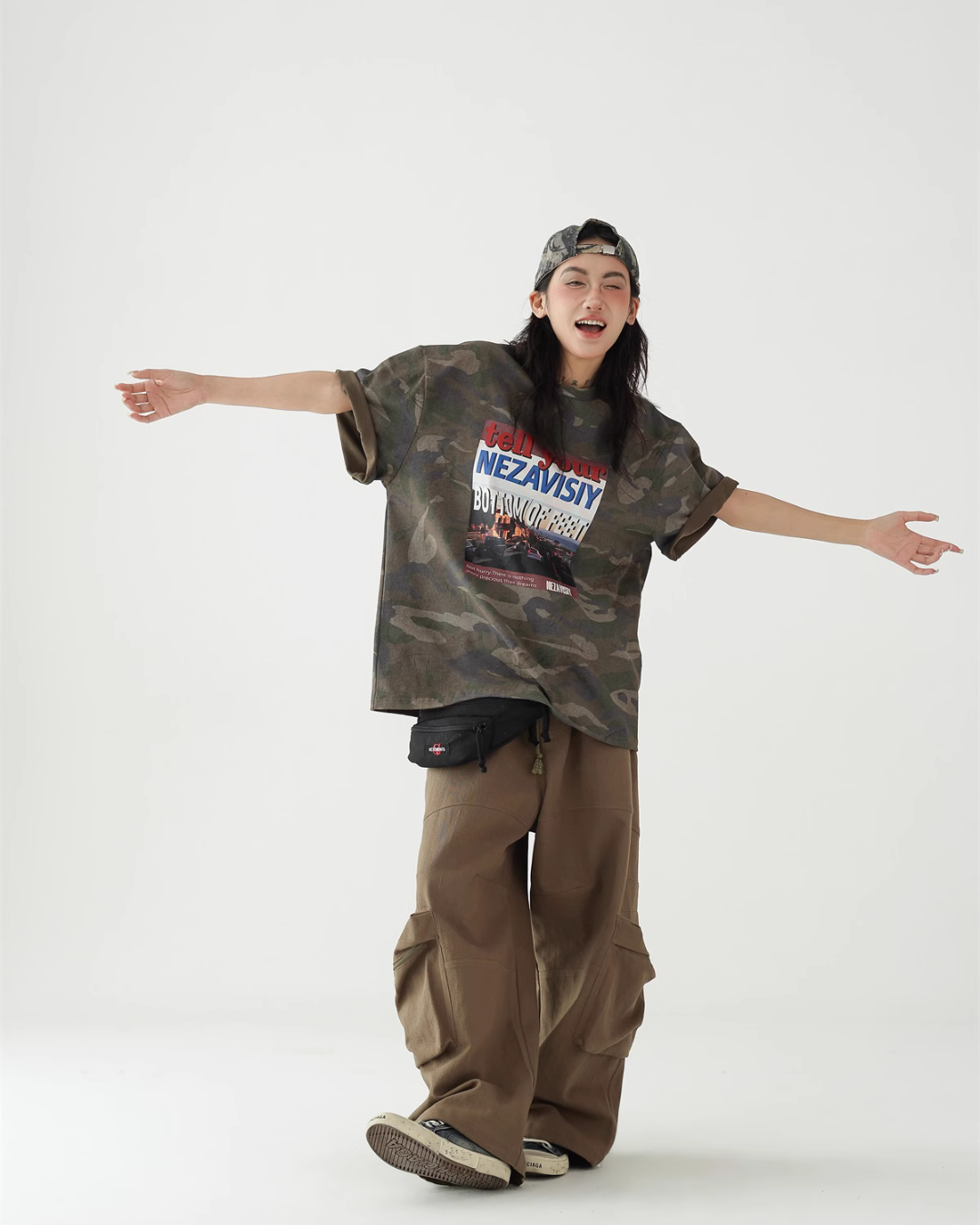 Retro Camouflage Short Sleeve T-Shirt ACS0252