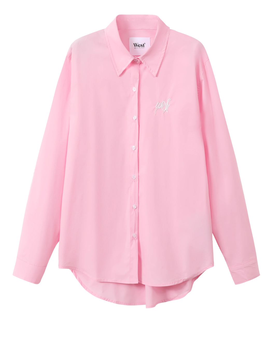 Loose Long-Sleeve Shirt / Border Top WEO0005