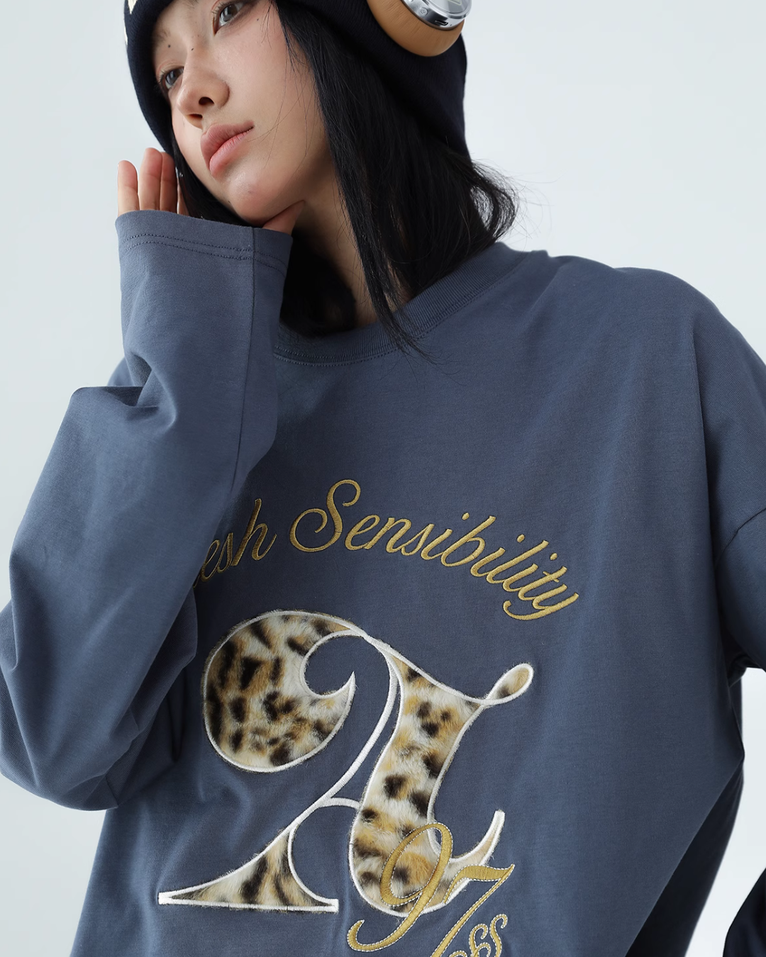 Vintage Leopard Long Sleeve T-Shirt ACS0154
