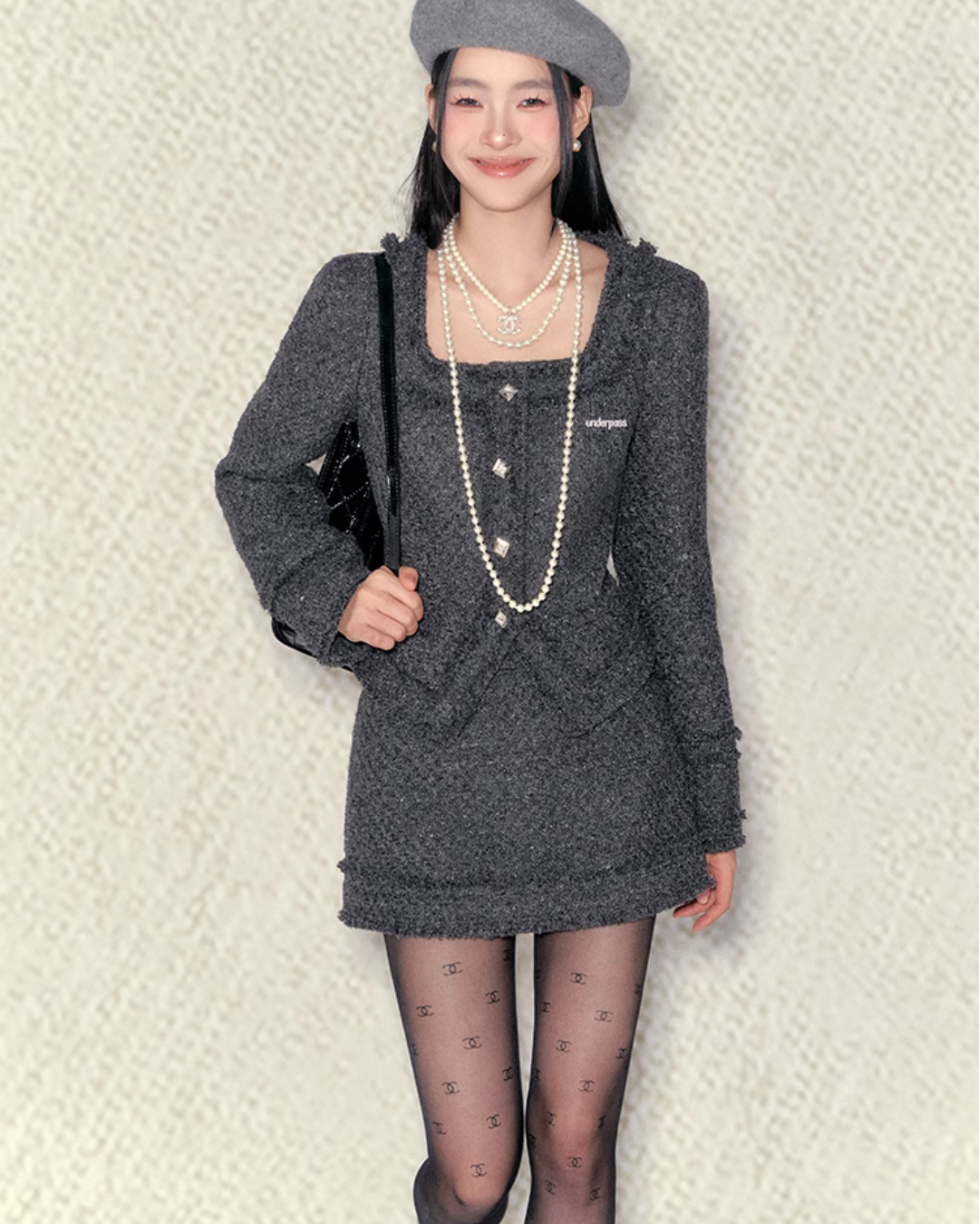 Antique Square Jacket & Mini Skirt UNP0006