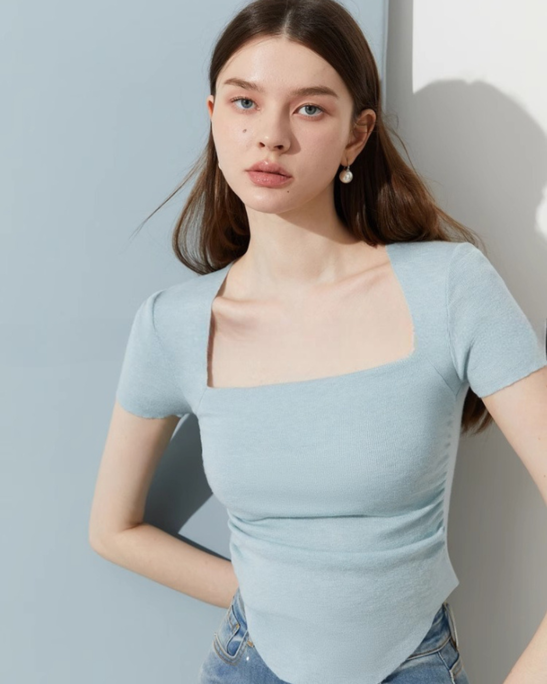 Square Neck Slim Top DPY0006