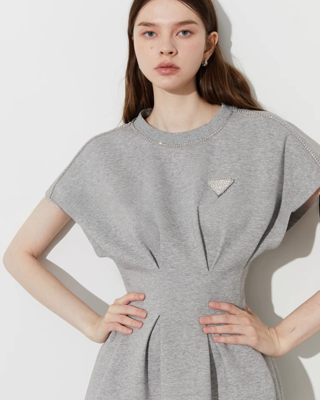 Slim Waist Sweat Dress DPY0001
