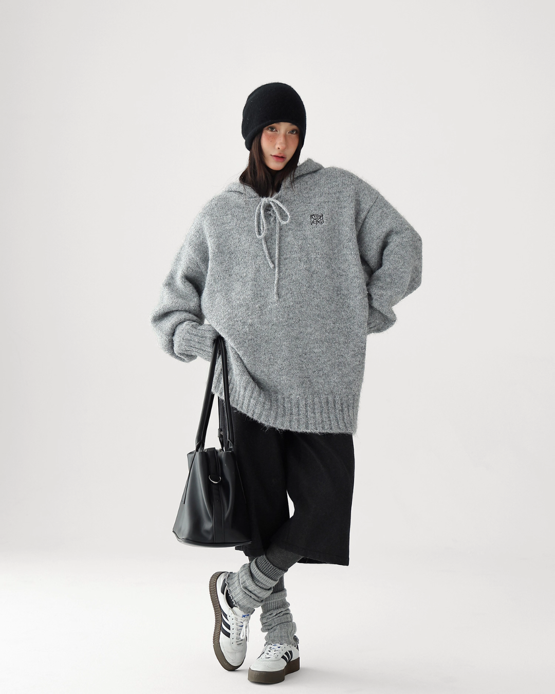 Wool Knit Hoodie Pullover ACS0317