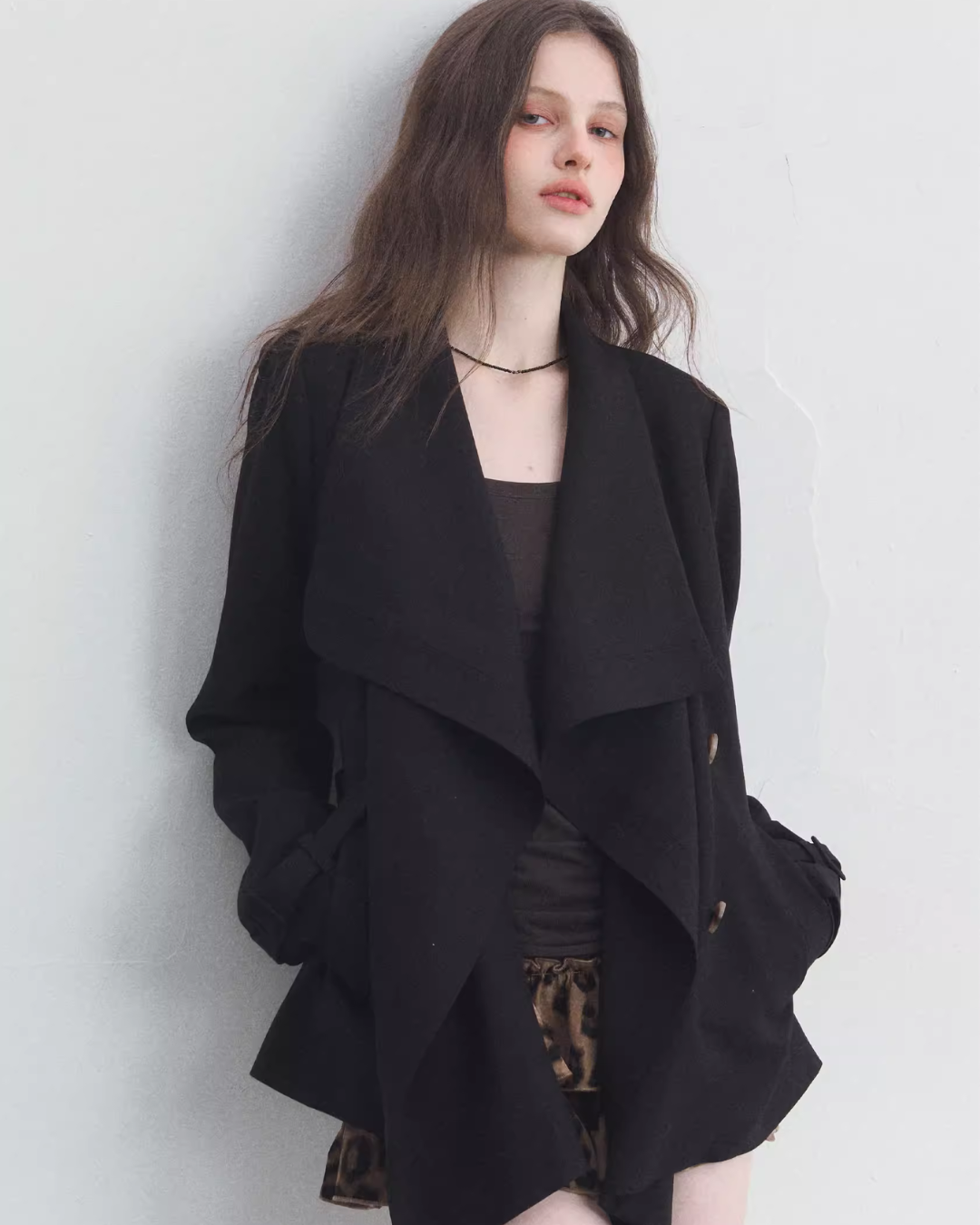 Big Collar Long Sleeve Jacket SPY0025