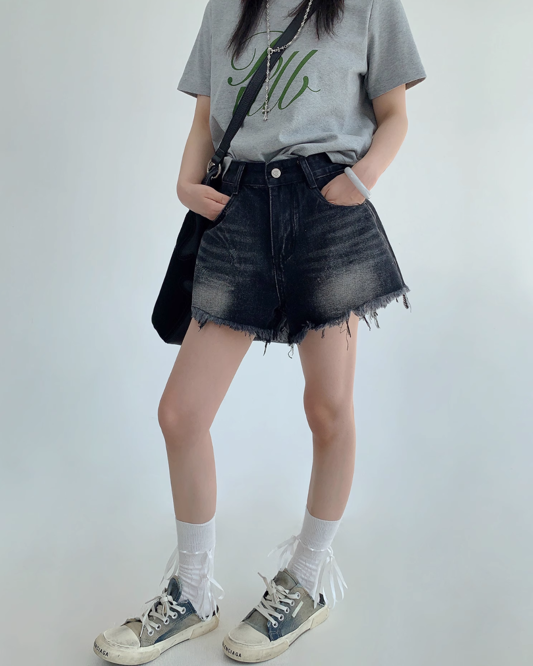 Vintage Denim Short Pants YLS0839