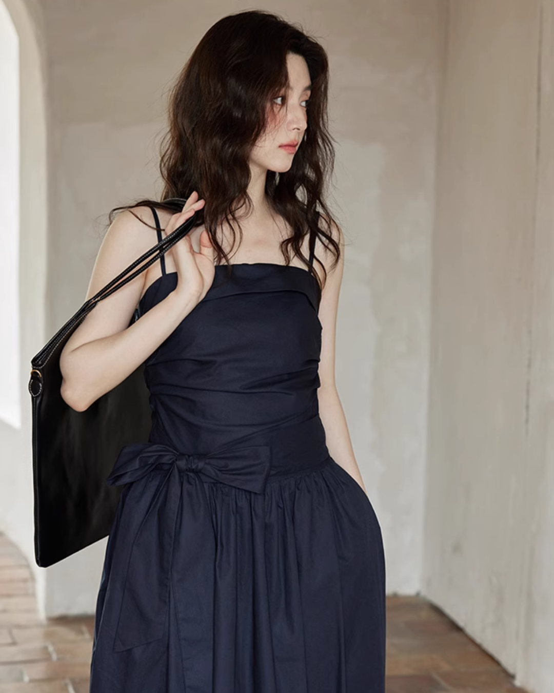 West Ribbon Cotton Dress SMS0003