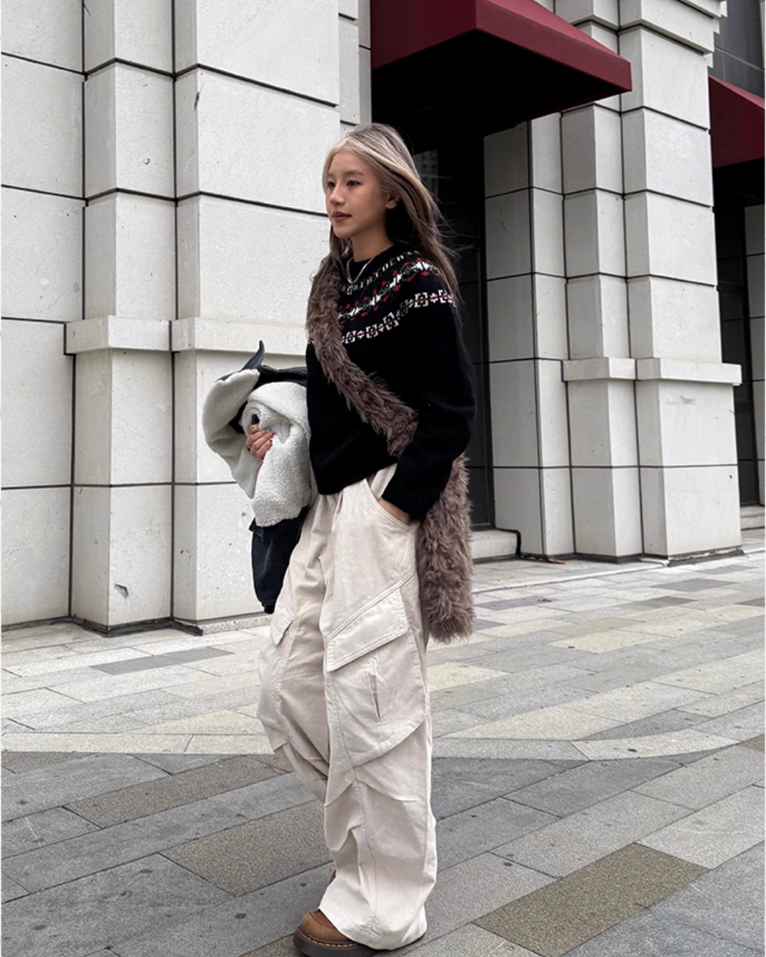 Big Pocket Wide Cargo Pants CYE0006