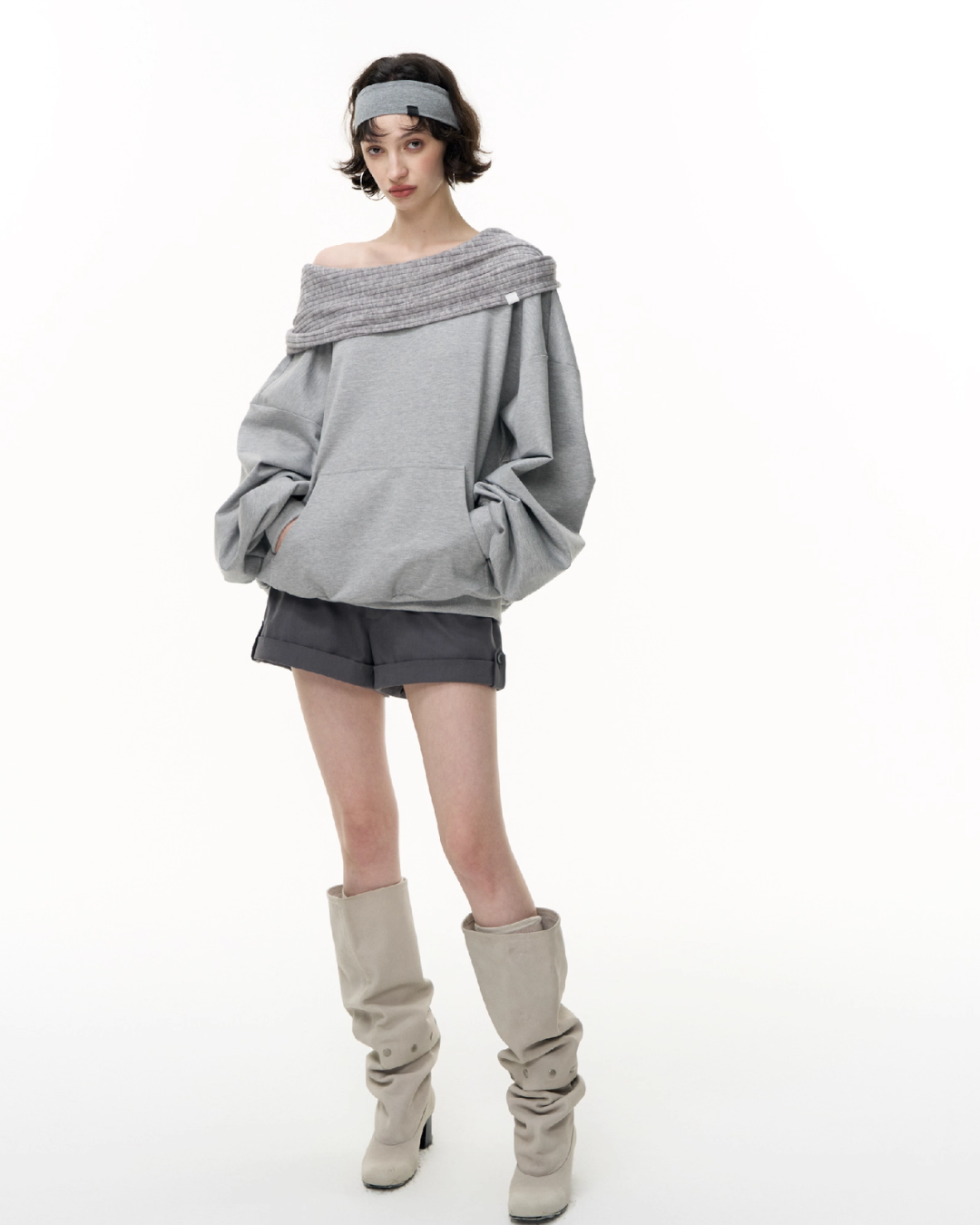 Off Shoulder Massive Sleeve Top SHE0007