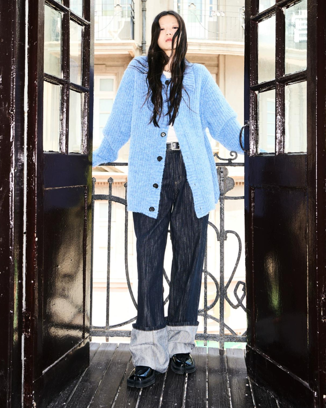 Wash Wide Denim Pants TKC0016